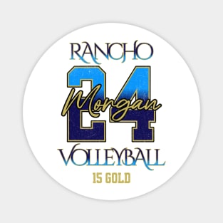 Morgan #24 Rancho VB (15 Gold) - White Magnet